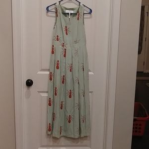 Anthropologie Fire Ants Charlotte Taylor Dress